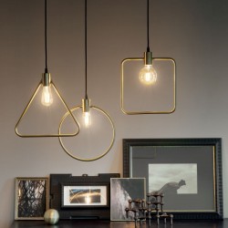 Abc - Satin Brass Pendant Abc - Satin Brass Pendant