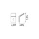 IdealLux-209852 - Style - IP54 White PIR Wall Lamp 4000K