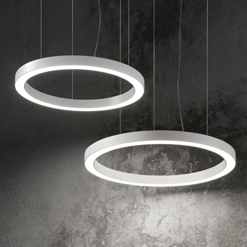 IdealLux-211381 - Oracle - White LED Pendant Ø 70 cm