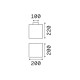 IdealLux-213194 - Luna - IP44 White Ceiling Lamp 20 cm