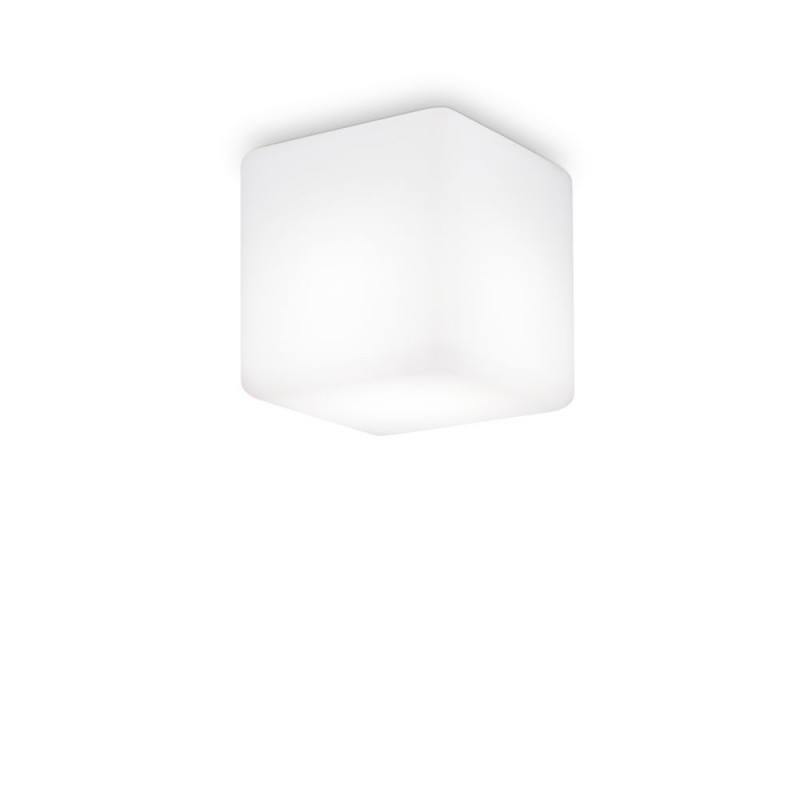 IdealLux-213200 - Luna - IP44 White Ceiling Lamp 11 cm