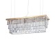 IdealLux-213583 - Martinez - Gold 8 Light over Island Fitting with Crystal