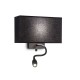 IdealLux-215709 - Hotel - Black Mother & Child LED Wall Lamp with Black Shade