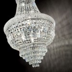 Dubai - Chrome 10 Light Chandelier with Crystal