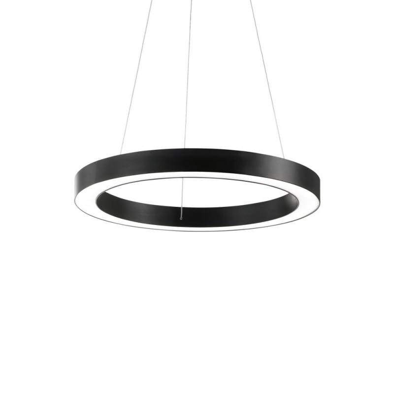 IdealLux-222097 - Oracle - Black LED Pendant Ø 50 cm