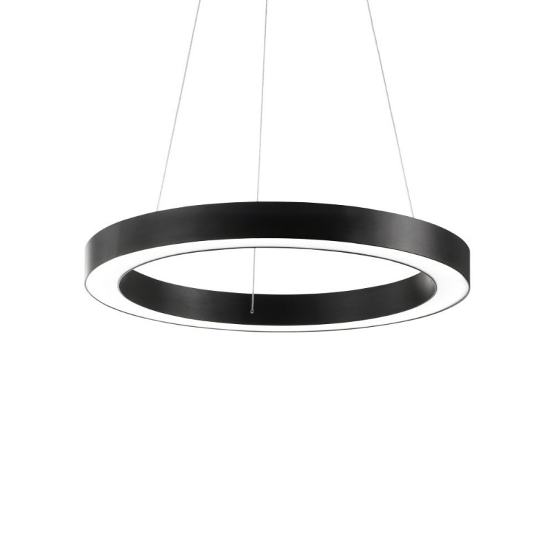 IdealLux-222103 - Oracle - Black LED Pendant Ø 60 cm