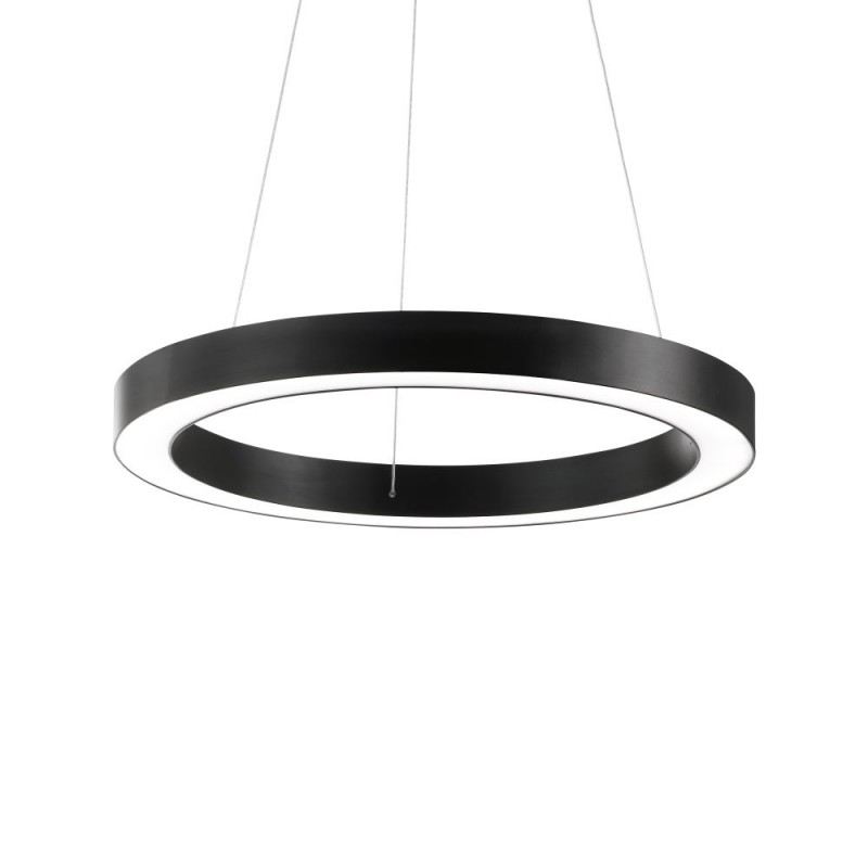 IdealLux-222110 - Oracle - Black LED Pendant Ø 70 cm