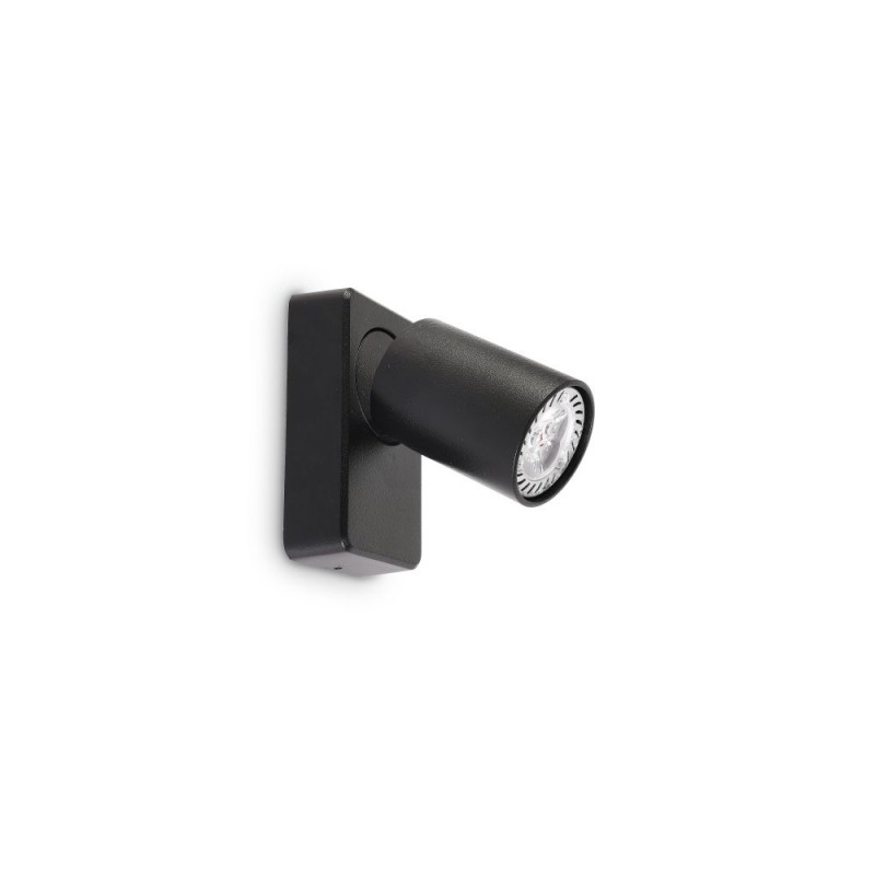 IdealLux-229010 - Rudy - Black 1 Light Spotlight