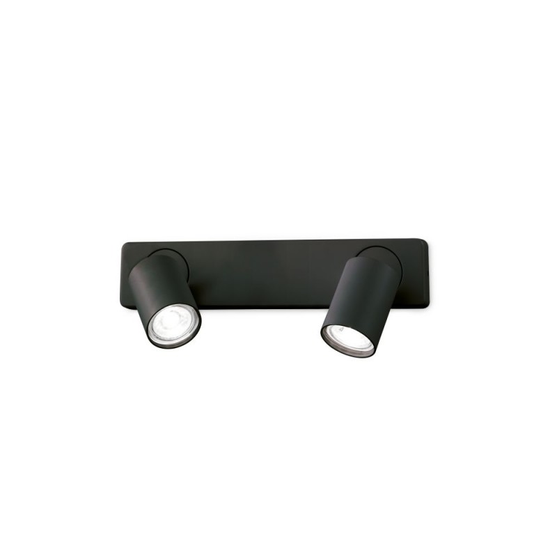 IdealLux-229034 - Rudy - Black 2 Light Spotlights