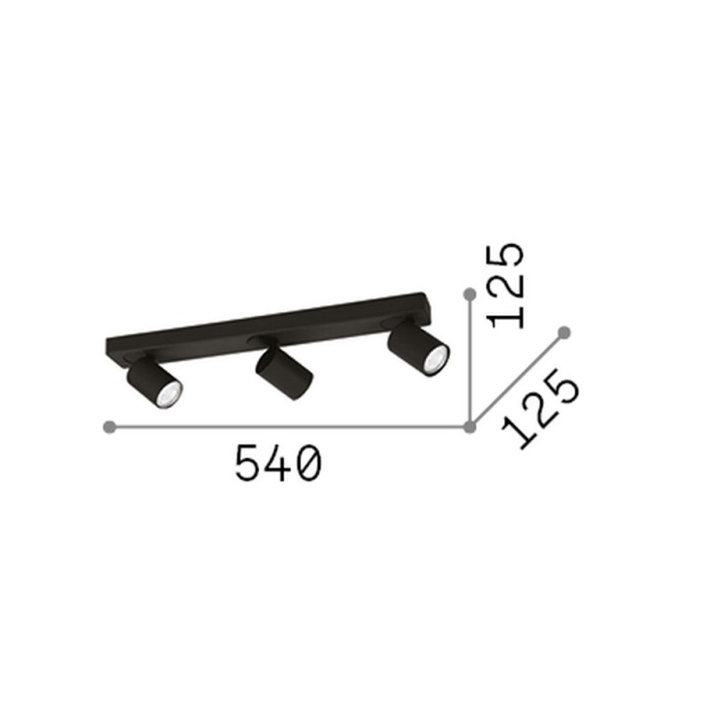 IdealLux-229065 - Rudy - White 3 Light Spotlights