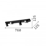 Rudy - Black 4 Light Spotlights