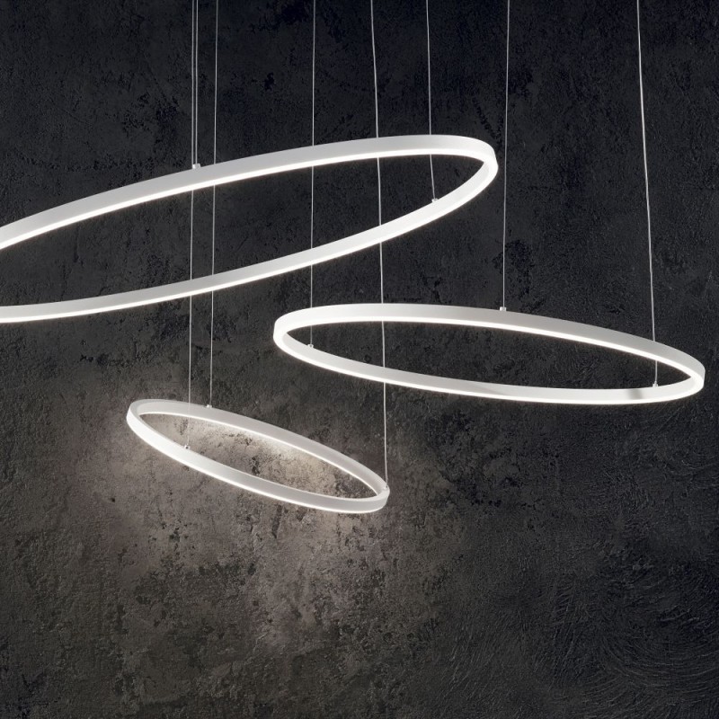 IdealLux-229461 - Oracle Slim - White LED Pendant Ø 50 cm
