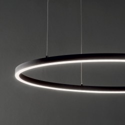 Oracle Slim - Black LED Pendant Ø 50 cm