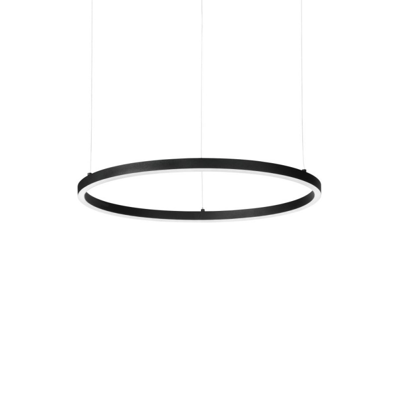 IdealLux-229492 - Oracle Slim - Black LED Pendant Ø 50 cm
