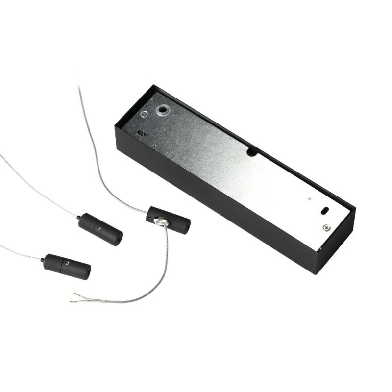 IdealLux-229492 - Oracle Slim - Black LED Pendant Ø 50 cm