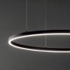 IdealLux-229508 - Oracle Slim - Black LED Pendant Ø 90 cm