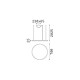 IdealLux-229515 - Oracle Slim - Black LED Pendant Ø 70 cm