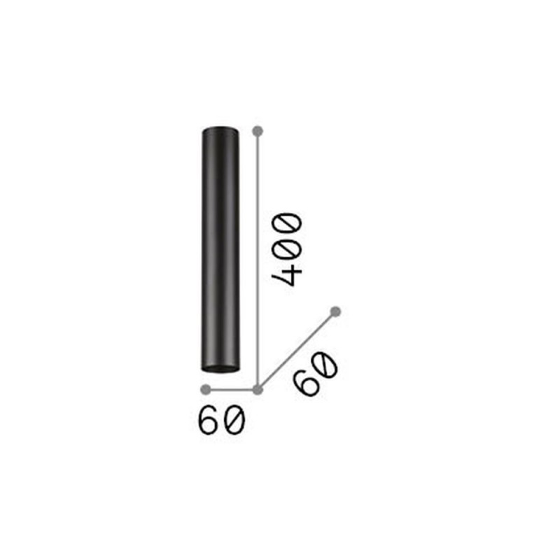 IdealLux-233215 - Look - Surface-Mounted White Cylindrical Spotlight 40 cm