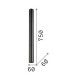 IdealLux-233352 - Look - Surface-Mounted White Cylindrical Spotlight 75 cm