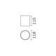 IdealLux-236865 - Gun - IP55 Anthracite Ceiling Lamp