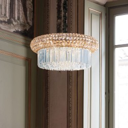 Nabucco - Gold 16 Light Chandelier with Crystal