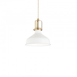 Eris - White & Satin Gold Pendant ∅ 21 cm