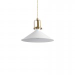 Eris - White & Satin Gold Pendant ∅ 29 cm Eris - White & Satin Gold Pendant ∅ 29 cm