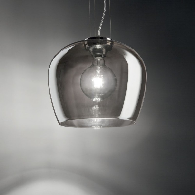 IdealLux-241517 - Blossom - Chrome Pendant with Smoked Glass