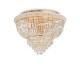IdealLux-243498 - Dubai - Brass 24 Light Ceiling Lamp with Crystal