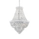 IdealLux-243597 - Dubai - Chrome 24 Light Chandelier with Crystal