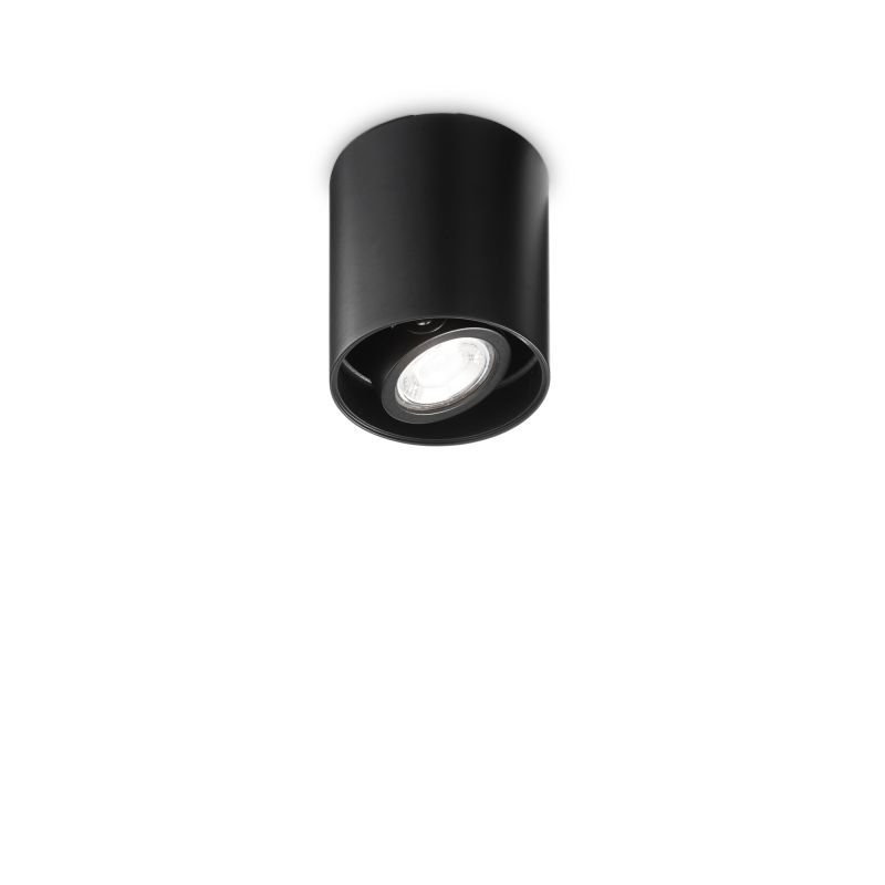 IdealLux-243924 - Mood - Surface-Mounted Black Adjustable Spotlight Ø 9 cm