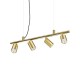 IdealLux-244624 - Dynamite - Satin Brass 4 Light Linear Fitting