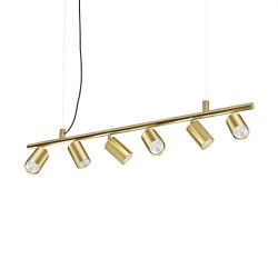 Dynamite - Satin Brass 6 Light Linear Fitting