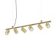 IdealLux-244648 - Dynamite - Satin Brass 6 Light Linear Fitting
