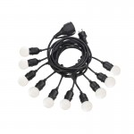 Fiesta - Outdoor Black Cable with 10 Lights Festoon Lamp