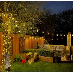 Fiesta - Outdoor Black Cable with 10 Lights Festoon Lamp