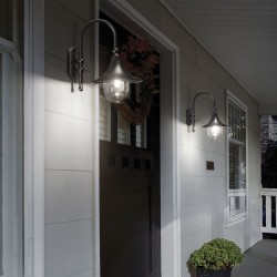Cima - Outdoor Anthracite Wall Lamp with Clear Diffuser Cima - Outdoor Anthracite Wall Lamp with Clear Diffuser