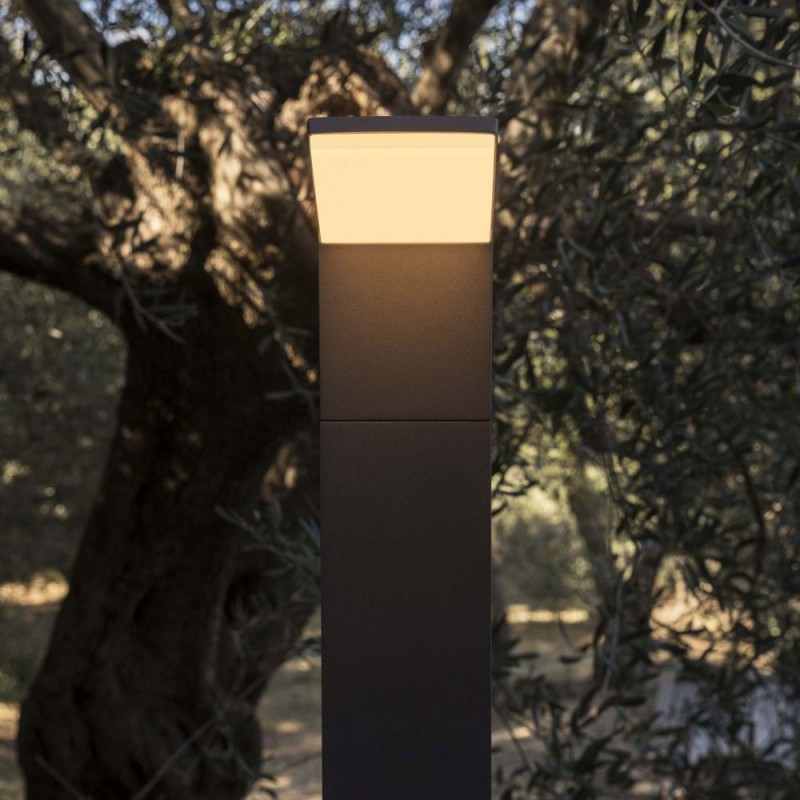 IdealLux-246871 - Style - IP54 Anthracite LED Post 3000K - 100 cm