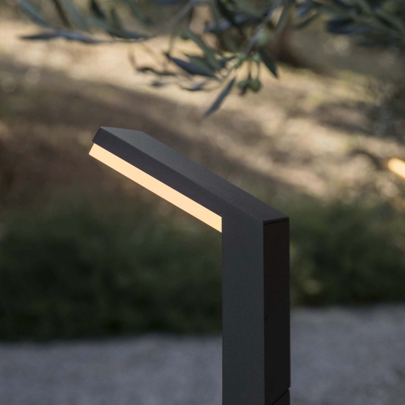 IdealLux-246871 - Style - IP54 Anthracite LED Post 3000K - 100 cm