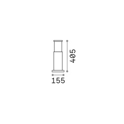 Tronco - IP65 White Bollard with Diffuser 40.5 cm