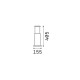 IdealLux-248271 - Tronco - IP65 Coffee Bollard with Diffuser 40.5 cm