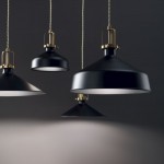 Eris - Black & Satin Gold Pendant ∅ 21 cm Eris - Black & Satin Gold Pendant ∅ 21 cm