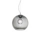 IdealLux-250311 - Nemo - Chrome Pendant with Smoked Glass Ø 20 cm