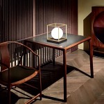 Lingotto - Black & Matt Brass Table Lamp with White Globe Lingotto - Black & Matt Brass Table Lamp with White Globe