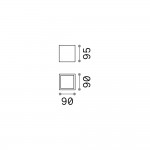 Techo - Surface-Mounted Anthracite Ceiling Light IP54