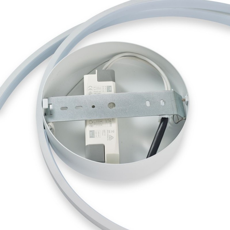 IdealLux-253688 - Oz - White LED Flush Ø 60 cm