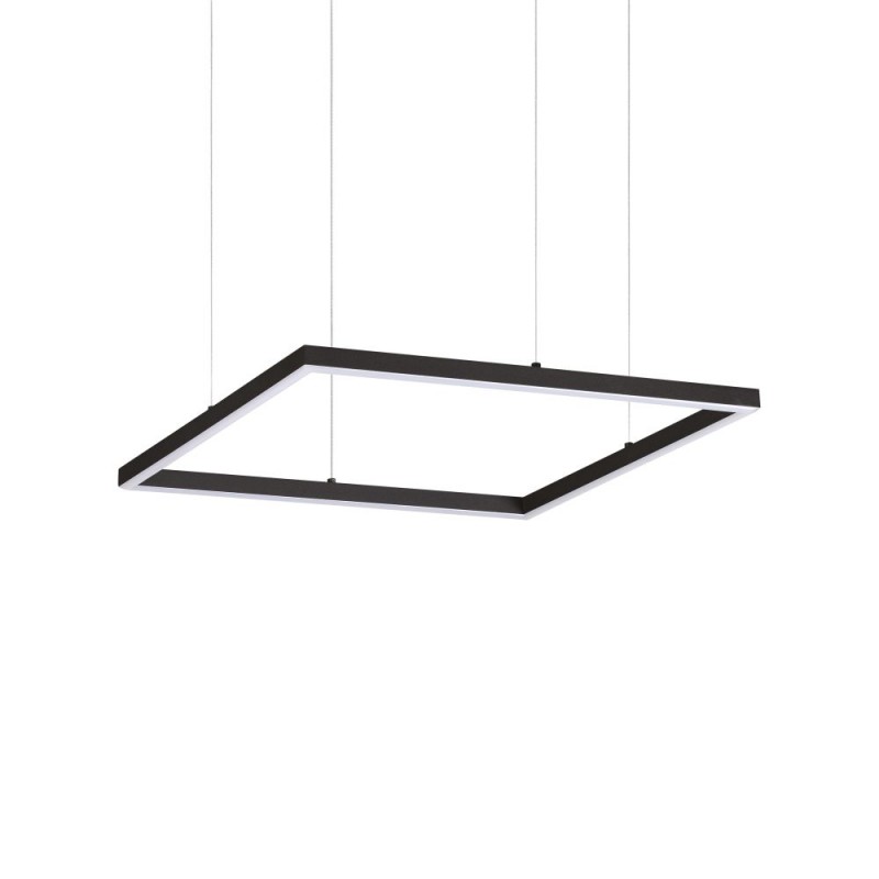 IdealLux-259161 - Oracle Slim - Black LED Pendant Ø 50 cm