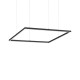IdealLux-259185 - Oracle Slim - Black LED Pendant Ø 70 cm