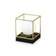 IdealLux-259222 - Lingotto - White Globe & Black with Gold Small Table Lamp