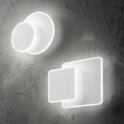 Pouche - White ​Circular LED Wall Lamp